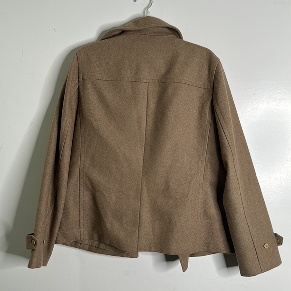 J crew tan wool jacket size large - Picture 8 of 10